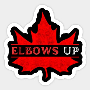 Elbows-Up Sticker